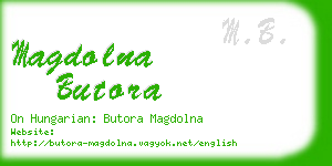 magdolna butora business card